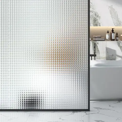 长虹玻璃贴膜卫生间防窥遮光浴室门窗户淋浴房静电防走光磨砂贴纸