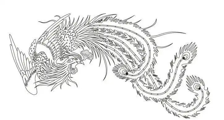 凤凰简笔画古风凤凰简笔画古风娘娘