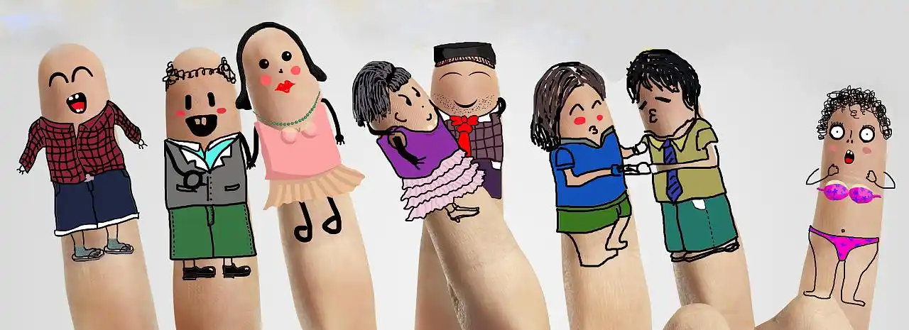 手指一家人|插画|新锐潮流插画|luuyakun - 原创作品 - 站酷 (zcool)