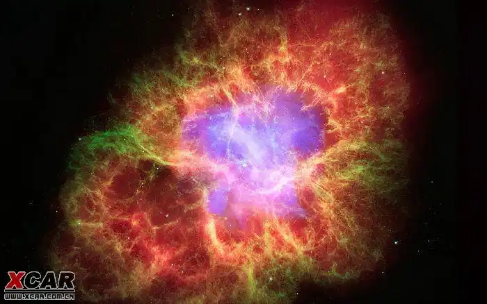 恒星死亡形成的蟹状星云