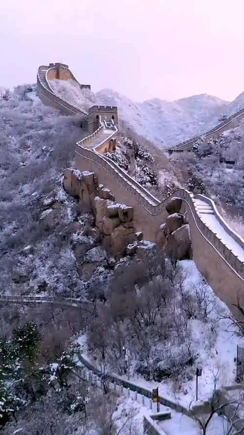 八达岭长城雪景