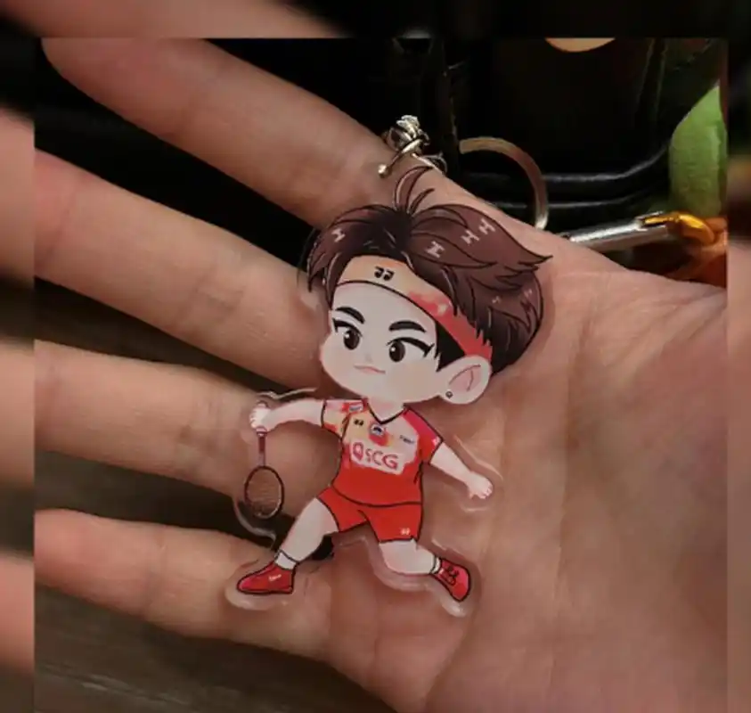 杨晨大神##羽毛球#  q版肉丁,可不可爱  #2023年世界羽联总决赛