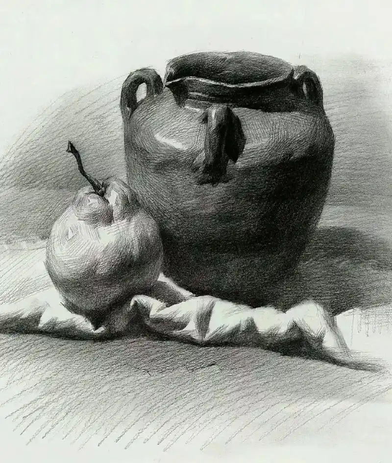 画一组素描静物练练手,担心忘记了不会画了.不要把素描想的那么难画