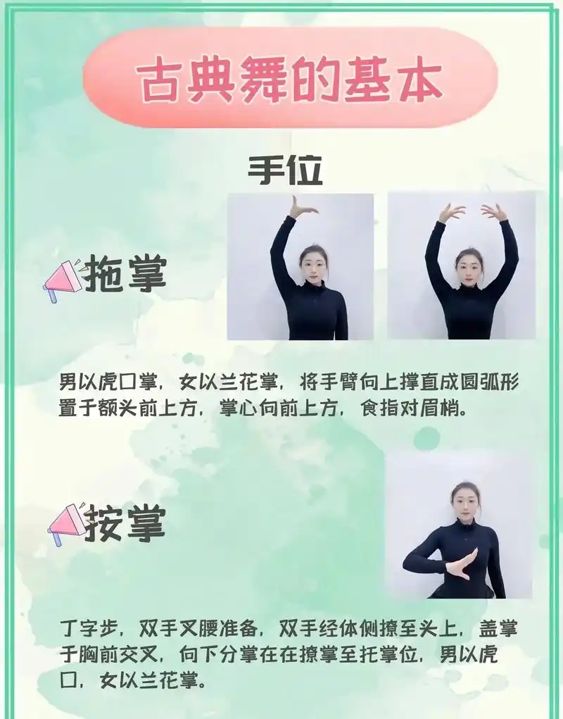 古典舞的基本手位. - 抖音