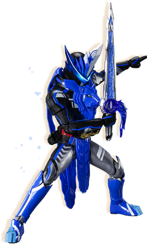 正版现货万代shf假面骑士圣刃saber二骑剑锋手办