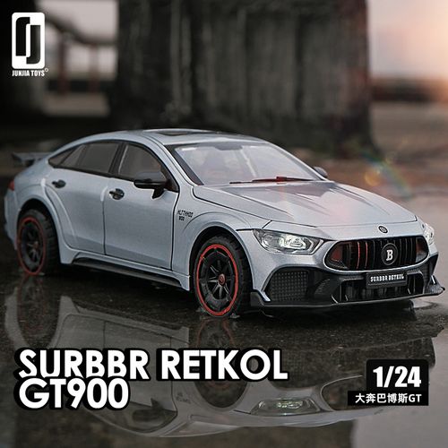 仿真1:24巴博斯gt900火箭跑车合金车模玩具车男孩汽车模型摆件