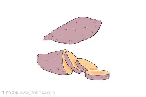 地瓜简笔画拔丝地瓜简笔画