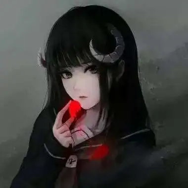 动漫女头高冷霸气黑衣 高清小恶魔系列高冷霸气动漫女头图片_女生头像