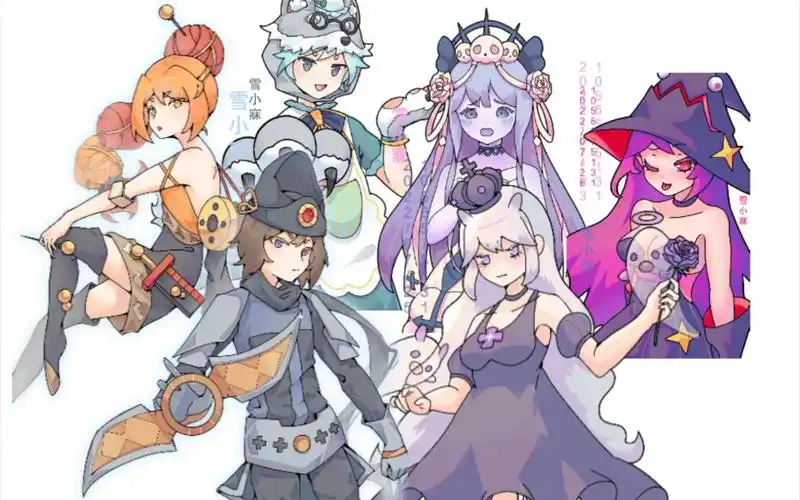 【指绘】迷你世界离黯/沃尔夫/奥利维亚/塔莉娅/莉莉丝