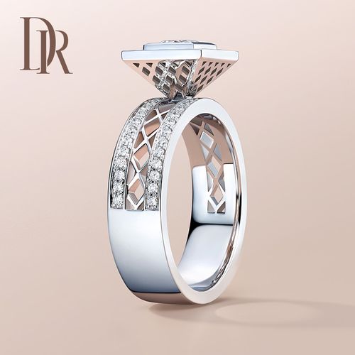 dr官方旗舰店婚戒戒指钻石结婚钻戒求婚paris方求婚手饰