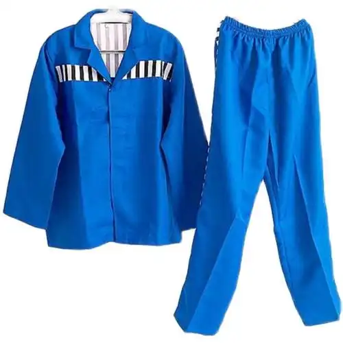 加梵森看守所监狱春秋衣服 囚犯衣万圣节表演服监狱犯人囚服长袖印字