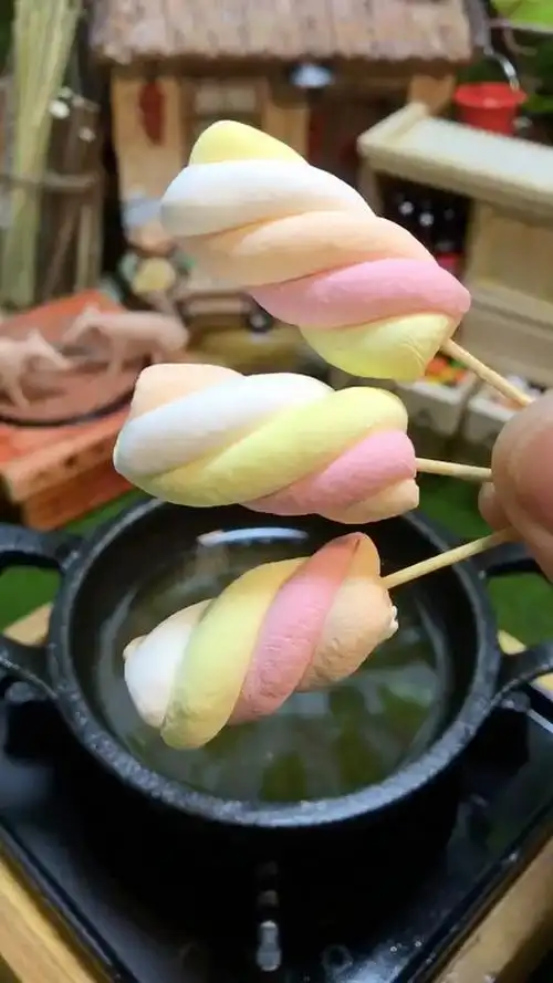 棉油炸棉花糖你们见过吗