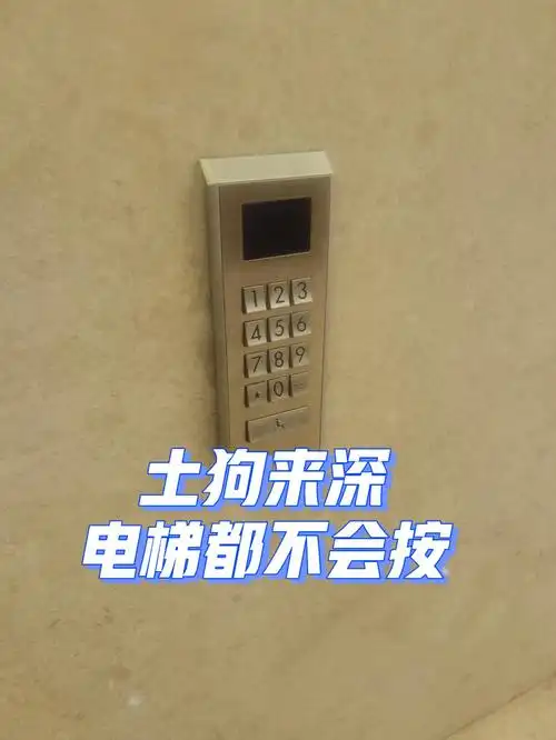 我的天 我看不懂那个按键 我以为是我没找到 然后刚好电梯到了 我就