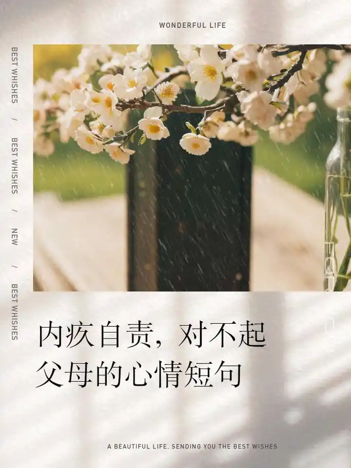 内疚自责,对不起父母的心情短句 1,每当想起父母的期望,我就感到深深