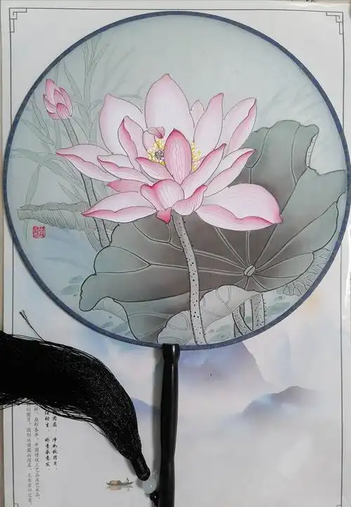 王嵩淼国画工笔花鸟写生创作传程班部分学员画团扇