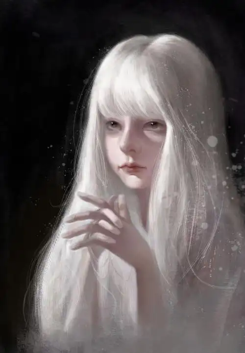 白发|纯艺术|绘画|美杜莎a - 原创作品 - 站酷 (zcool)