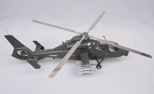 直19飞机模型 直十九飞机直升机模型 仿真合金金属阅兵模型 1/48直19