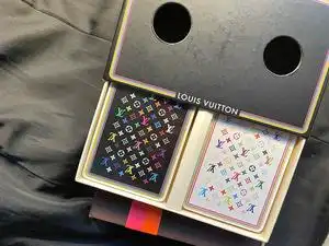 lv louis vuitton黑白三彩扑克牌
