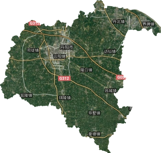 丹阳市高清卫星地图