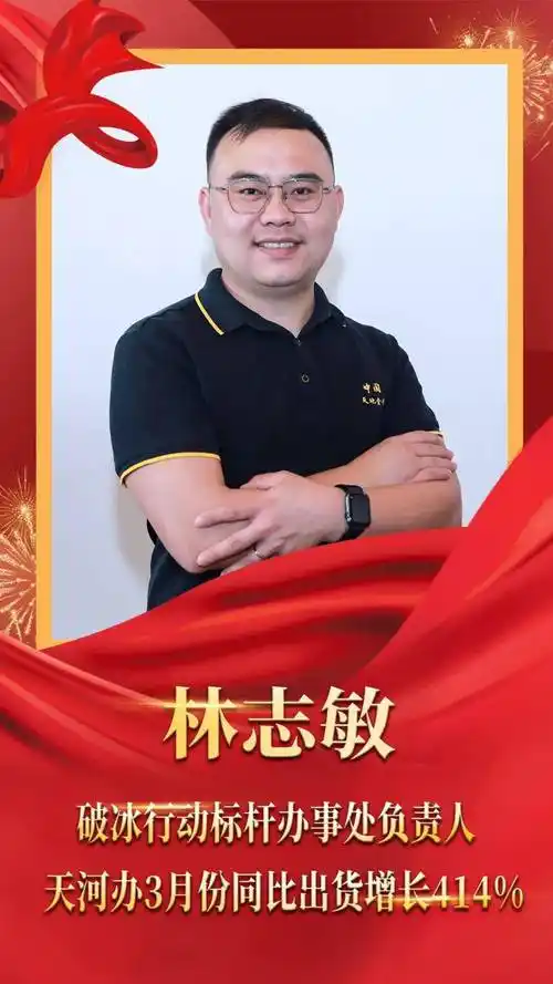 表彰林志敏破冰行动标杆办事处负责人