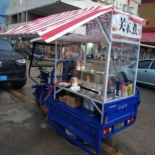三轮车摆摊小吃车架子凉皮凉面烤冷面饭团架街边摆摊架烤面筋烧烤