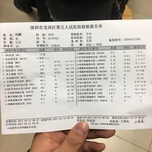 抽血,来的早的缘故,一切很顺利,不用排队;做了个血常规五项和血型检查