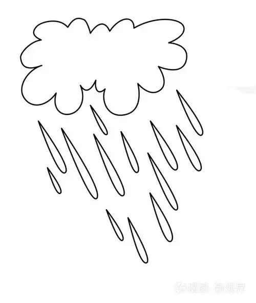 白色背景,矢量图上雨剪影插画-正版商用图片0vi2z4-摄图新视界