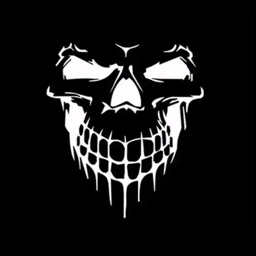 骷髅头车贴太酷了!贴上去瞬间变身酷炫boy/girl,颜色丰 - 抖音