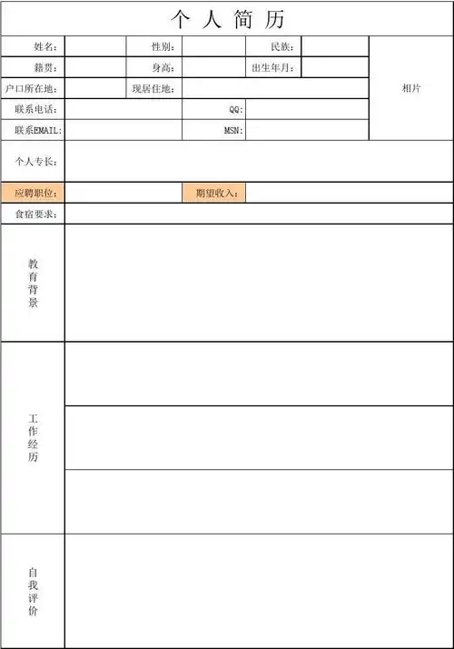个人简历模板_word文档在线阅读与下载_免费文档