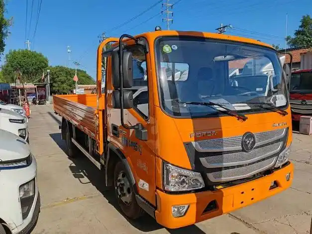 欧马可4米2工程黄平板车北京城区不限行|新车|福田汽车|康明斯|货车