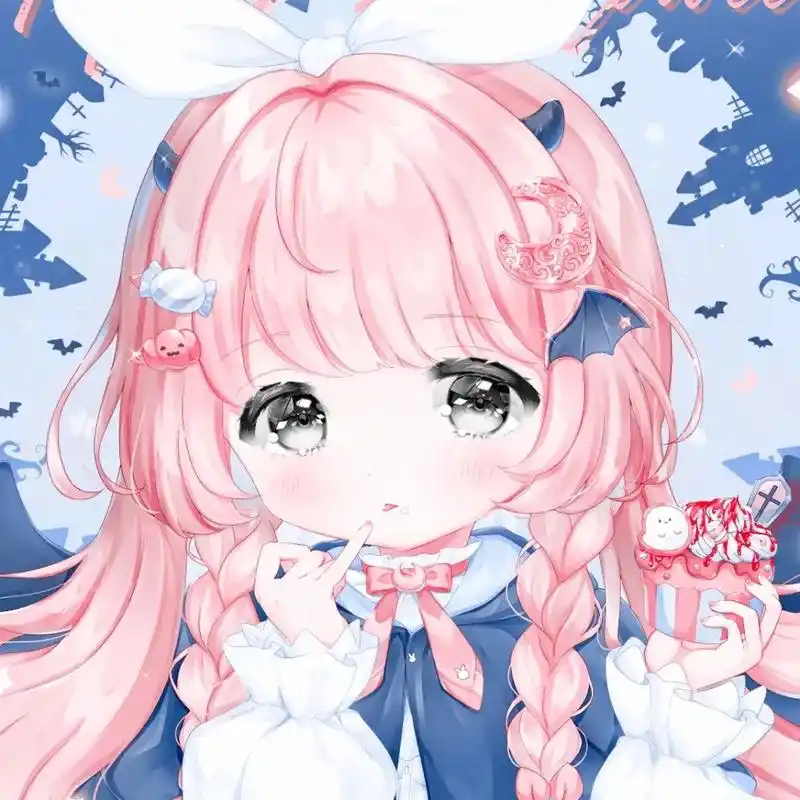 紫发仙女可爱动漫女孩 敲及仙气的神仙女头,小仙女必备,卡通动 - 抖音