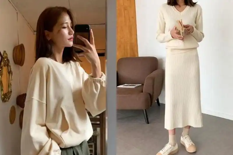 杏色和米白色的区别