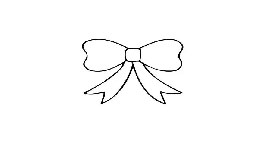 蝴蝶结气球简笔画画蝴蝶结简笔画卡通蝴蝶结简笔画图片欣赏蝴蝶结最难