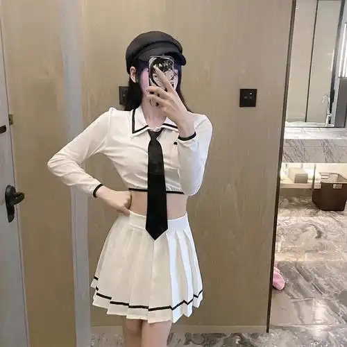 网红蹦迪可爱气质酒吧诱惑少女女装jk学生时尚套装