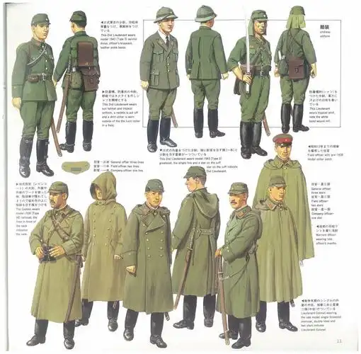 求二战日军所有军服的图片