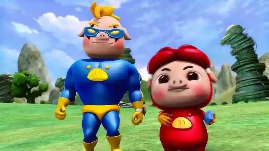 猪猪侠之变身战队:石破天惊拳!这是猪猪侠和超人强的必杀技