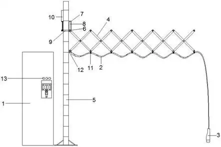 直流桩充电枪自动伸缩装置的制作方法