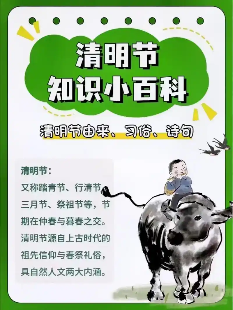 清明节知识小百科 带孩子了解一下吧.清明节的由来和习俗你知 - 抖音
