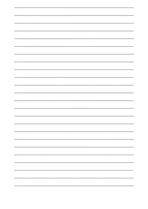 划横线空白a4纸模板