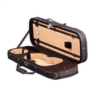 新款高档小提琴盒中提琴盒子轻便防水双肩背配件恒温小提琴包方盒_双