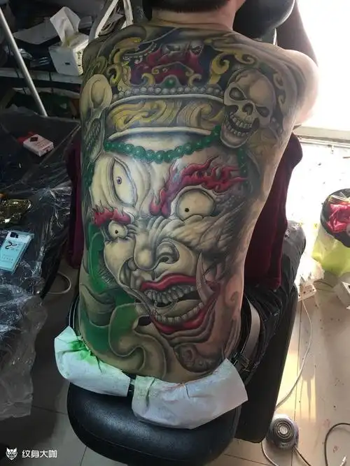 大黑天_纹身图案手稿图片_刘剑的纹身作品集