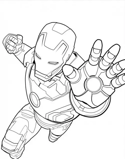 钢铁侠简笔画大全 钢铁侠简笔画大全画帅气的