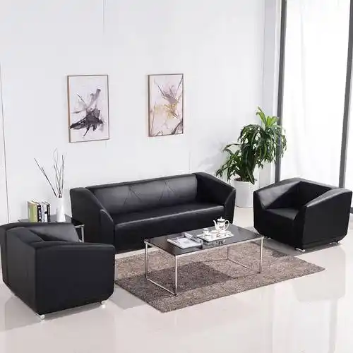 晗日办公家具上海北京办公沙发简约现代会客接待会议室商务钻石办公室