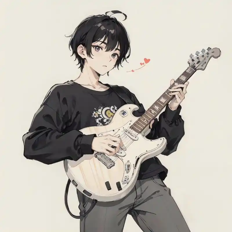 弹吉他的男生头像 78可自行拿图自用 78转载请注明出处 9792