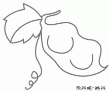 扁豆简笔画分解步骤图教程