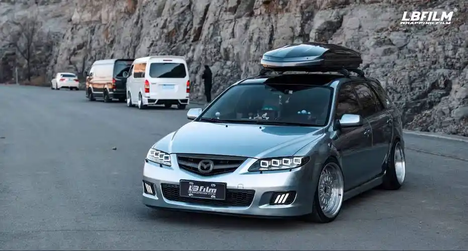 马自达6-lb改色膜液态金属高级灰,质感丰富且极具层次_搜狐汽车_搜狐