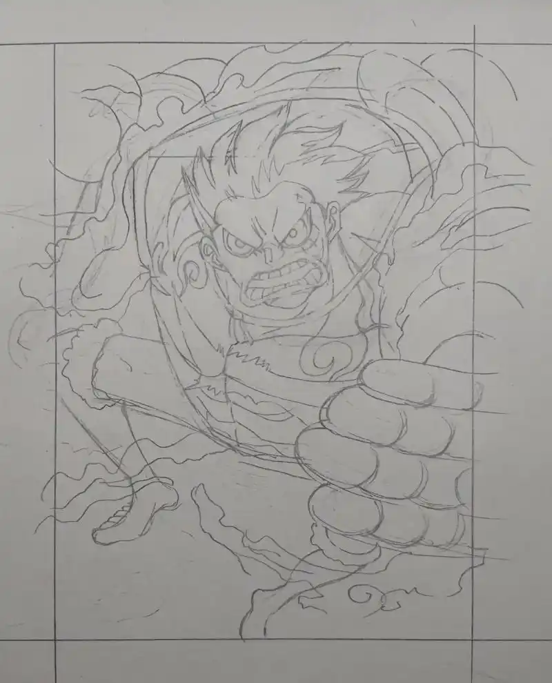 路飞#海贼王 #手绘#马克笔#四档路飞 #动漫 #抖音小助手 - 抖音