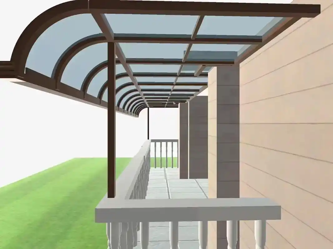 开工了  阳台雨棚出效果图方案  露台棚 采光棚 门头棚阳光 - 抖音