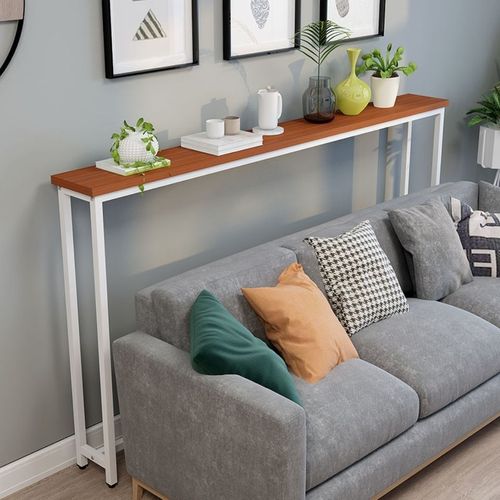 客厅沙发后置物架简约现代家用多层架子一字墙角收纳柜床头边窄桌