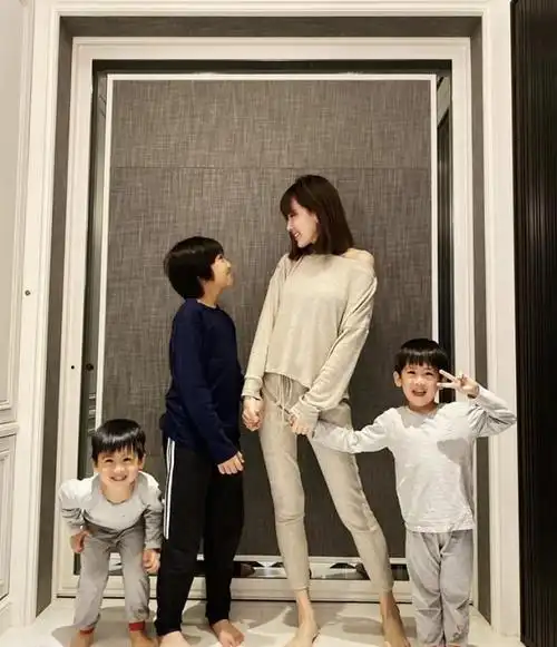 林志颖妻子陈若仪晒双胞胎儿子同框照兄弟俩满脸笑容可爱十足